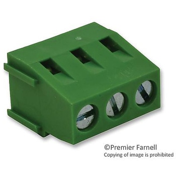 ターミナル ブロック ユーロスタイル 3 ポジション 26-12AWG MULTICOMP