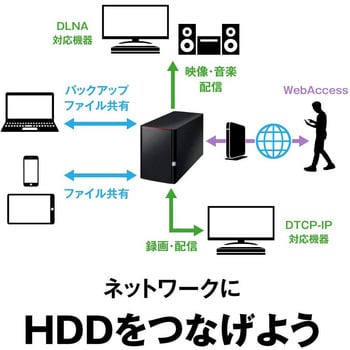 LS220D0602G リンクステーション RAID機能搭載 ネットワーク対応HDD 1