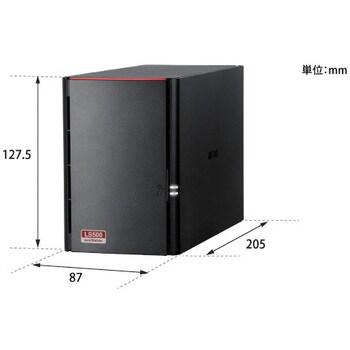 RAID機能搭載 ネットワークHDD 2TB バッファロー LS520D0202G - 外付け