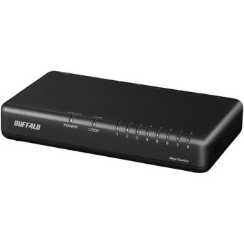 Giga 8ポート スイッチングハブ 電源外付け プラスチック筐体 マグネット付 BUFFALO(バッファロー)