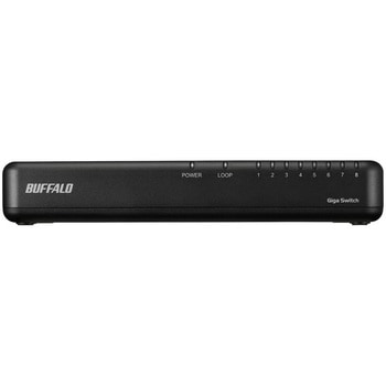Giga 8ポート スイッチングハブ 電源内蔵 プラスチック筐体 マグネット付 BUFFALO(バッファロー)