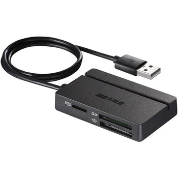 USB2.0 マルチカードリーダー/ライター スタンダードモデル BUFFALO(バッファロー) 外付メモリカードリーダー 【通販モノタロウ】