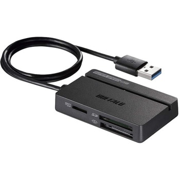 バッファロー - BSCR100U3BK USB3.0 マルチカードリーダー スタンダード(ブラック)