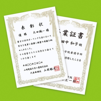 賞状 サンワサプライ