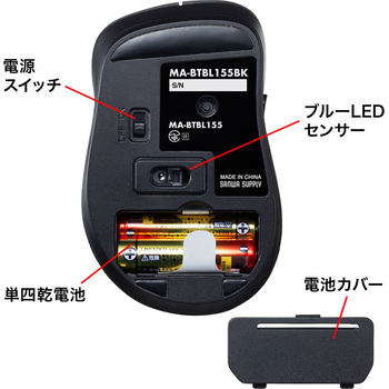 ブルーLEDマウス サンワサプライ
