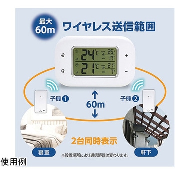 ツインワイヤレス温度計 エンペックス気象計
