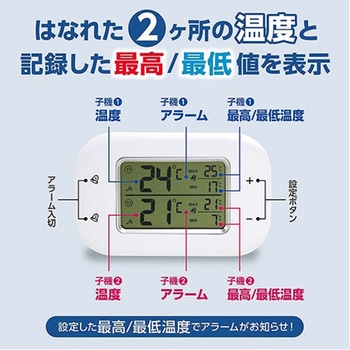 ツインワイヤレス温度計 エンペックス気象計