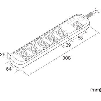 電源タップ サンワサプライ 3P電源タップ 【通販モノタロウ】