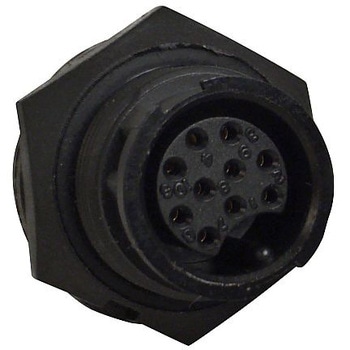 円形 CONN レセプタクル 10POS パネル SWITCHCRAFT