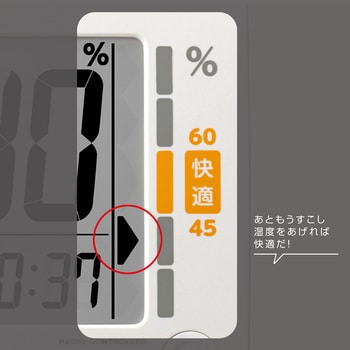 カレンダー搭載 高精度デジタル温湿度計 シチズン