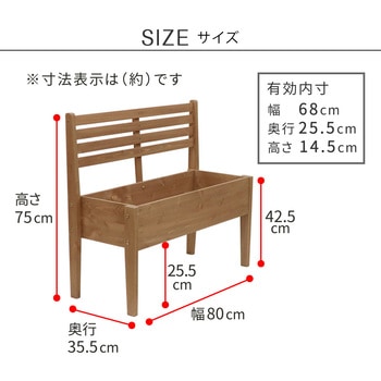 チェア型プランタースタンド幅80 住まいスタイル