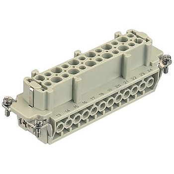 角型 HAN インサート レセプタクル 24WAY ネジ ハーティング