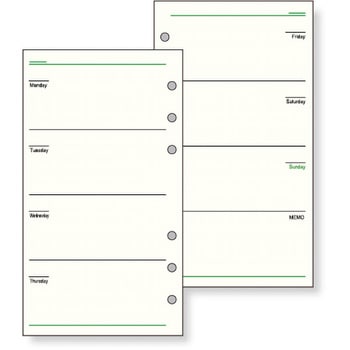 ダヴィンチ リフィル 聖書サイズ フリーウィークリースケジュールA - レイメイ藤井