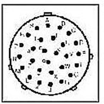 円形 コネクタ プラグ サイズ20 28 ポジション ケーブル ITTキャノン