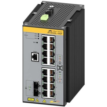 産業用ギガビット・インテリジェント・スイッチ AT-IE340L-18GP 10/100/1000BASE-Tx16 PoE-OUT SFPスロットx2 Allied Telesis
