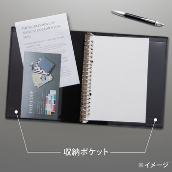 A5 バインダー FOB COOP 20穴 (ワイドタイプ) 日本ノート
