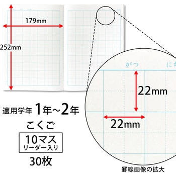 スクールキッズ こくご10マスリーダー入り 日本ノート
