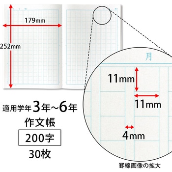 スクールキッズ 作文帳200字 日本ノート