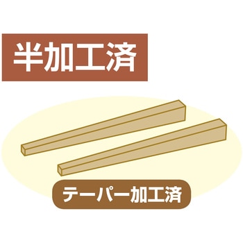 木彫はし(半加工済) アーテック(学校教材・教育玩具)