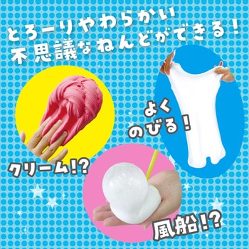 ハンドメイドスライム nohanayuさん 第1便 楽天市場】ふしぎな手ざわり!スライムねんどキット 1個入