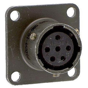 円形 コネクタ レセプタクル 6 ポジション パネル AMPHENOL