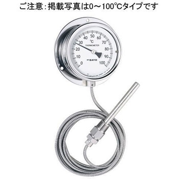 壁掛型隔測式温度計(ポリカーボネート) 佐藤計量器製作所