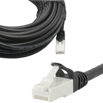 つめが折れないLANケーブル CAT6A オーム電機