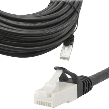 つめが折れないLANケーブル CAT6A オーム電機