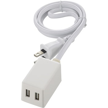 2ポートUSB充電器 オーム電機