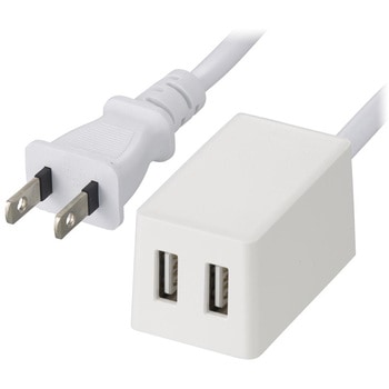 2ポートUSB充電器 オーム電機