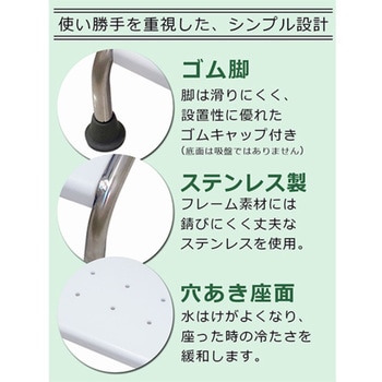 バスタブチェア 浴槽内椅子 入浴介助 耐荷重190kg 介護 リハビリ 育児 SunRuck