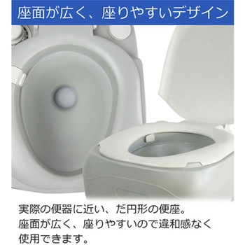 ポータブル水洗トイレ 21Lタイプ 水源不要 持ち運び簡単 介護 アウトドア SunRuck
