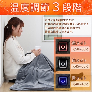 電気ひざ掛け毛布 羽織れる 3段調温 タイマー付 USB対応 洗える SunRuck