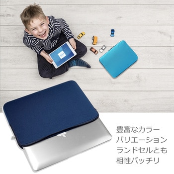クッションケース ネイビー と Apple iPad Air 10.9インチ 液晶保護フィルム 2点セット メディアフューチャー