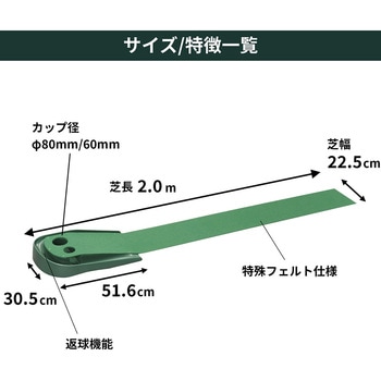 パターマット ツーホールミニ 2.0 タバタ(Tabata)