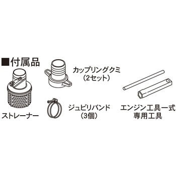 エンジンポンプ(土砂水用) トラッシュポンプシリーズ 工進