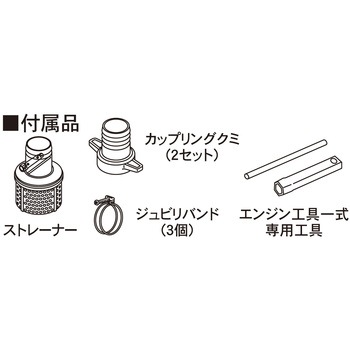 エンジンポンプ(土砂水用) トラッシュポンプシリーズ 工進