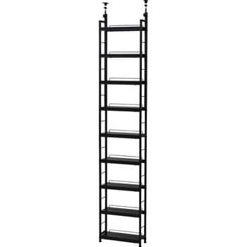 新品未使用箱不良 山善 本棚 (突っ張り) RTRS-6015(DBR/SBK