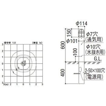 100V エントランスライト LEK-18型 ガードタイプ 165Lm トステム(LIXIL)