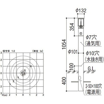 100V エントランスライト LEJ-3型 ガードタイプ 219Lm トステム(LIXIL)