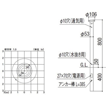 100V エントランスライト LEK-34型 上下配光タイプ 215Lm トステム(LIXIL)