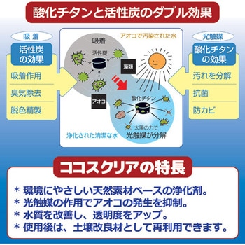 ココスクリア 浮き輪付き(アオコ除去活性炭)3包入 後藤