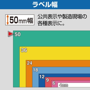 PROテープカートリッジ カラーラベル(パステル) キングジム