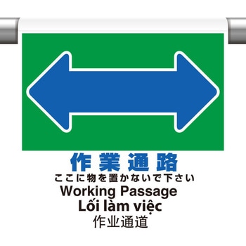 ワンタッチ取付標識(4カ国語・ピクトタイプ) ユニット