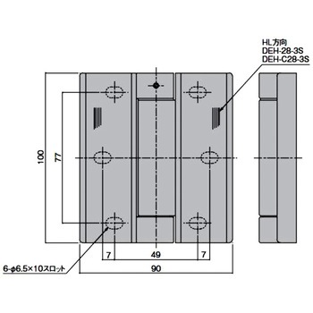 カバー付ヒンジ(クリック付きタイプ・クリック無しタイプ) シブタニ