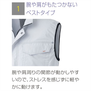 空調風神服 ベスト (服のみ) (旧KU91490) サンエス