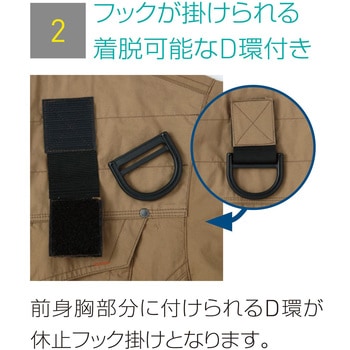 空調風神服 フルハーネス用長袖ブルゾン (服のみ) (旧KU91400G) サンエス