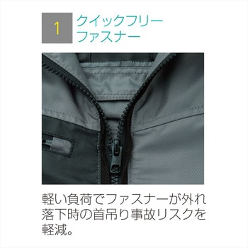 空調風神服 フルハーネス用ベスト (服のみ) (旧KU95990G) サンエス