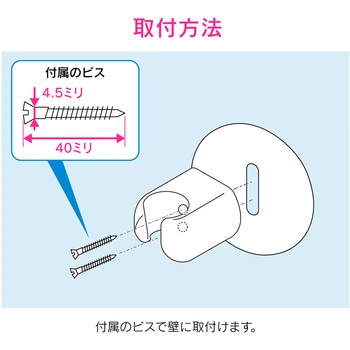 これカモ シャワーフック 汚れ隠しプレート付き GAONA(ガオナ)