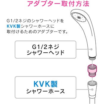 ガオナ シャワーヘッド用アダプター KVK用 GAONA(ガオナ)